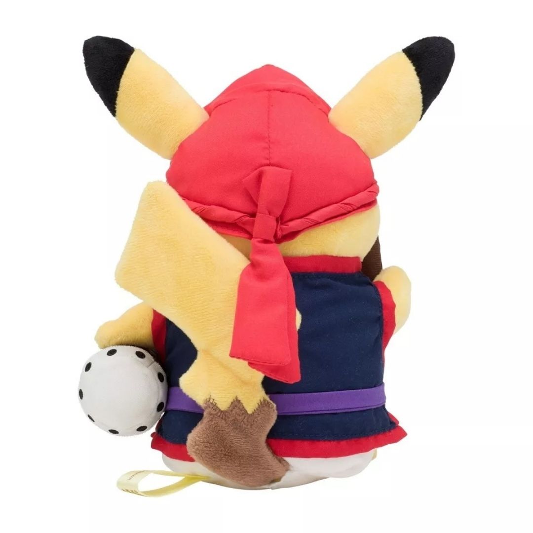 Okinawa Pikachu Eisa Drummer Plush - Pokémon Center