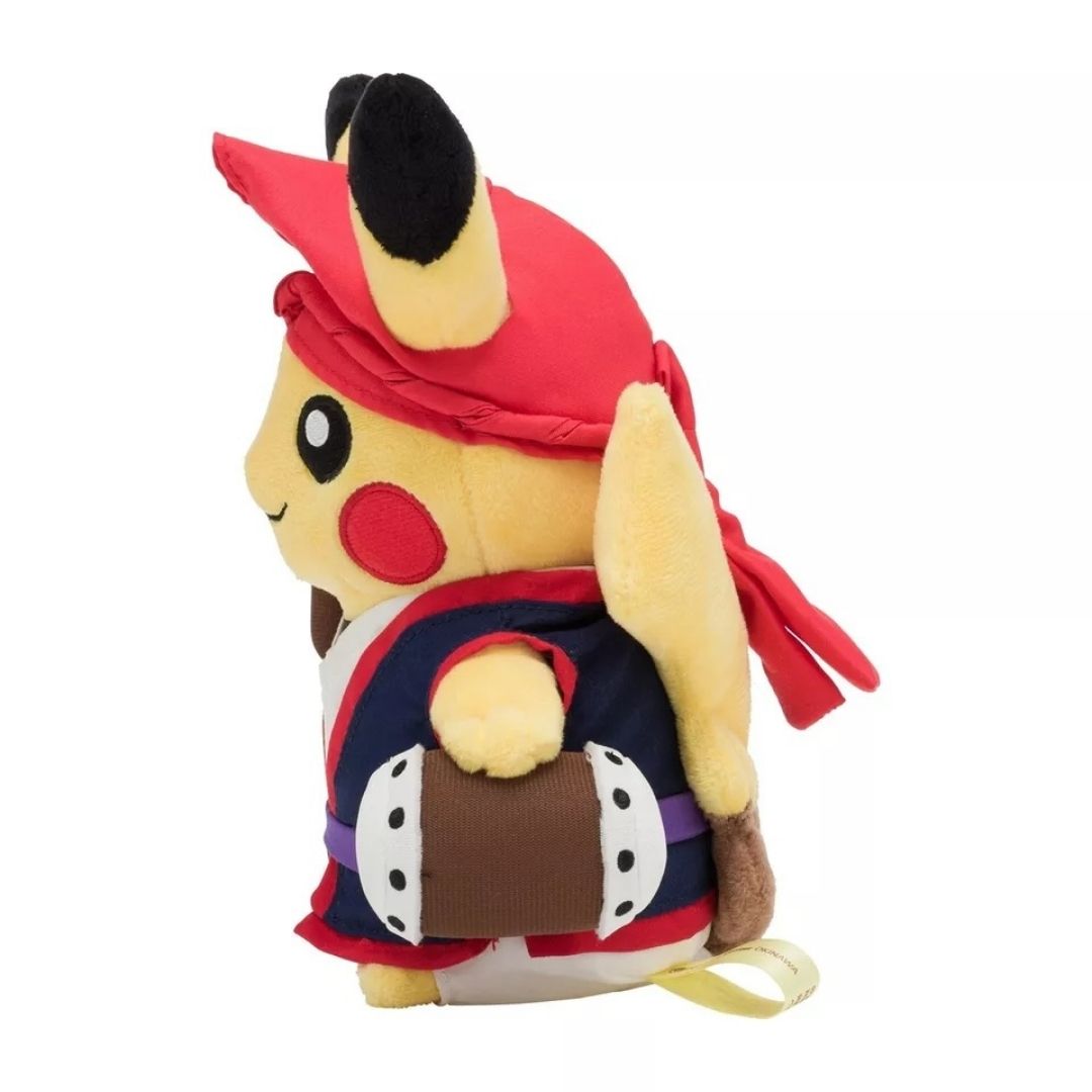 Okinawa Pikachu Eisa Drummer Plush - Pokémon Center