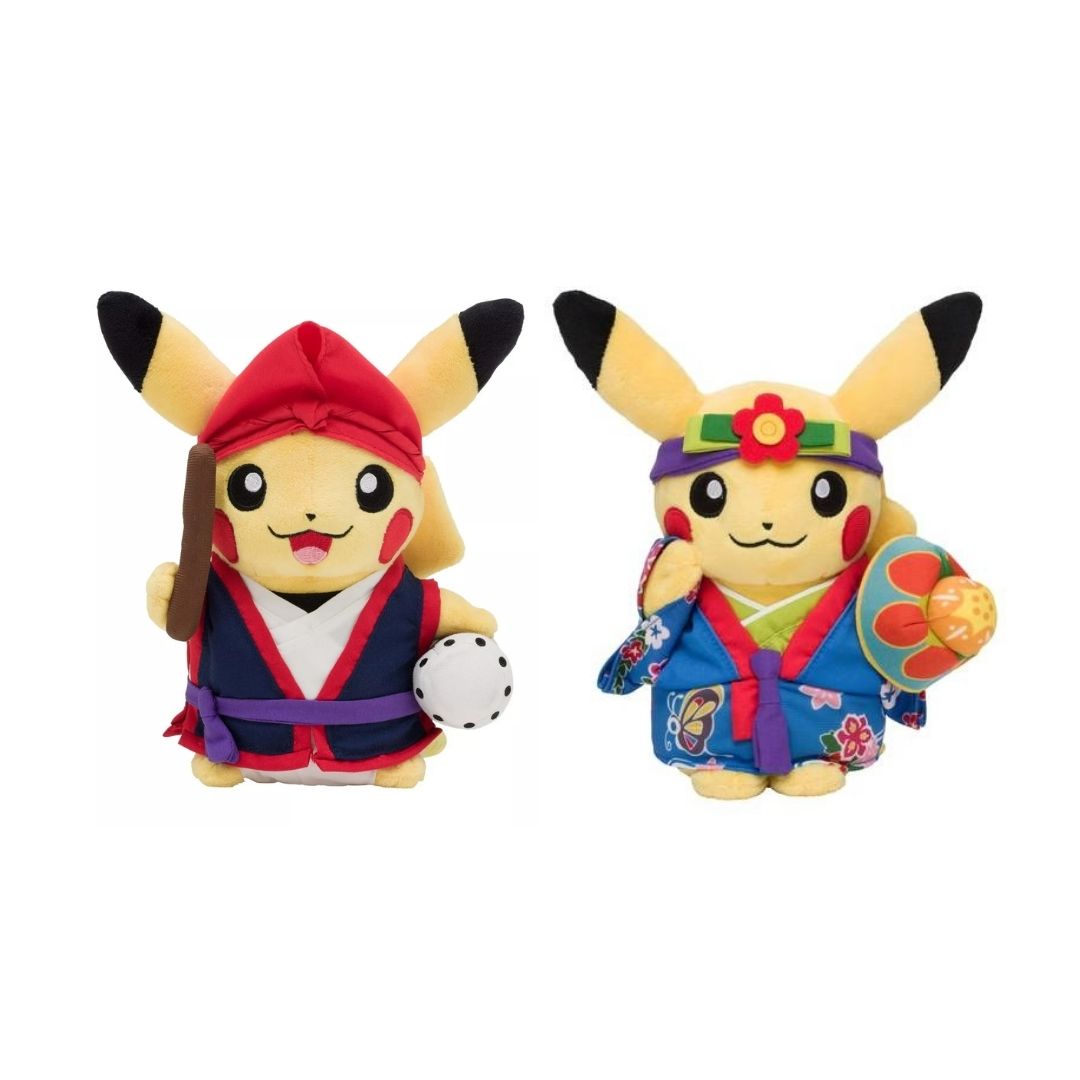 Okinawa Pikachu Eisa Drummer Plush - Pokémon Center