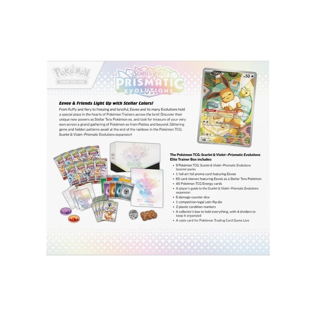 Pokémon Prismatic Evolutions Elite Trainer Box (Sealed English) TCG