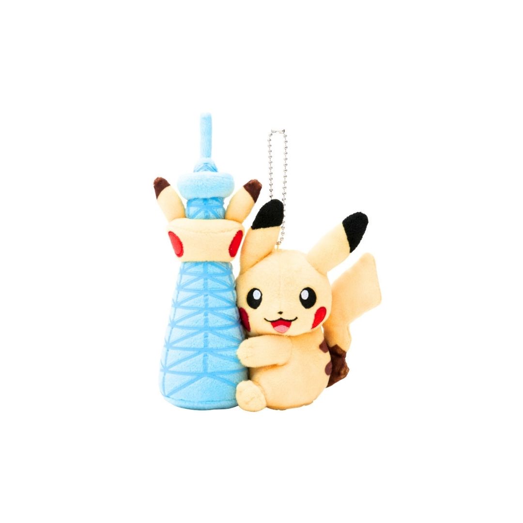 Skytree Tower Pikachu Mascot Plush Keychain - Pokémon Center