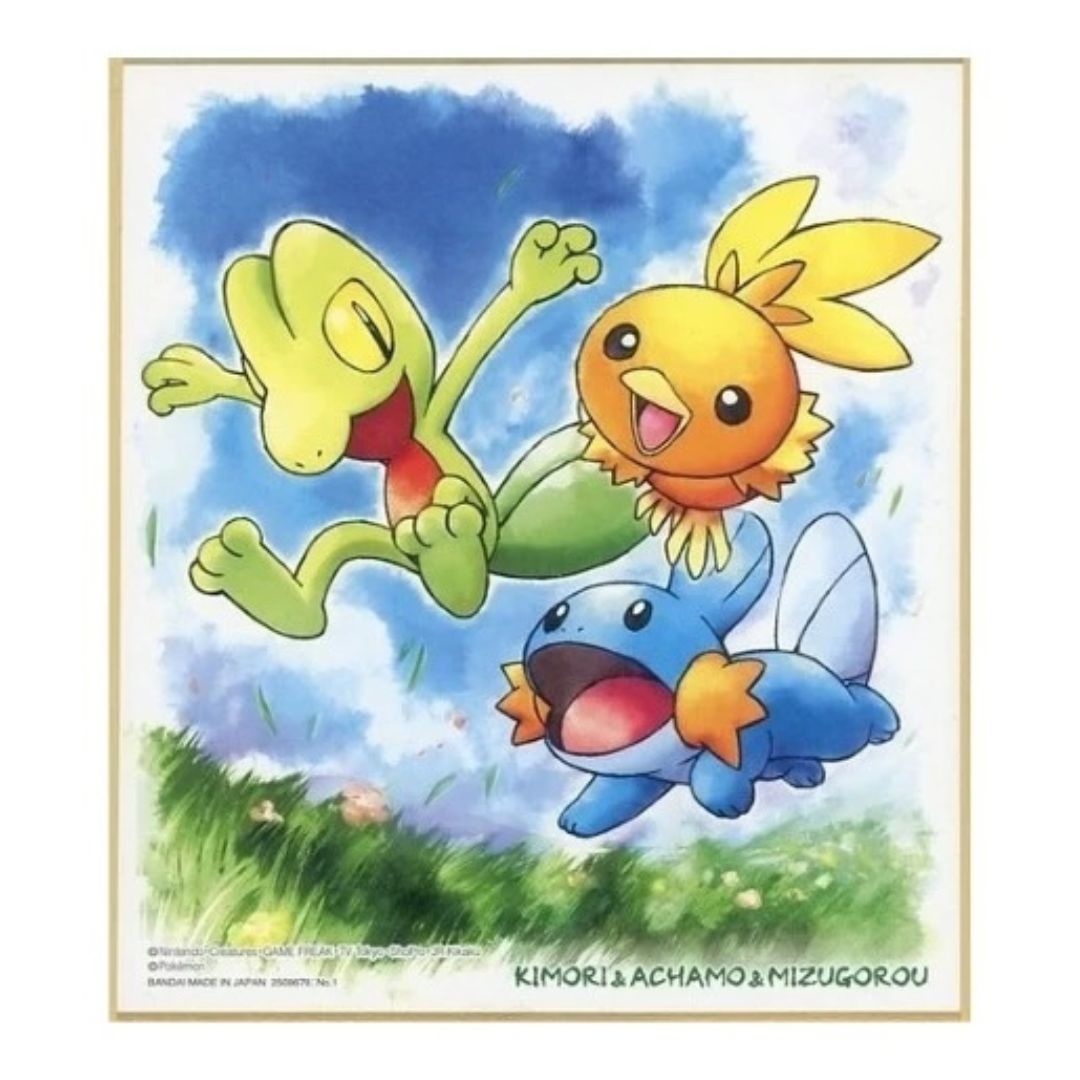 Treecko, Torchic, Mudkip Shikishi Art Board - Pokémon Vol #3-01